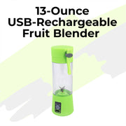 13-Ounce USB-Rechargeable Fruit Blender