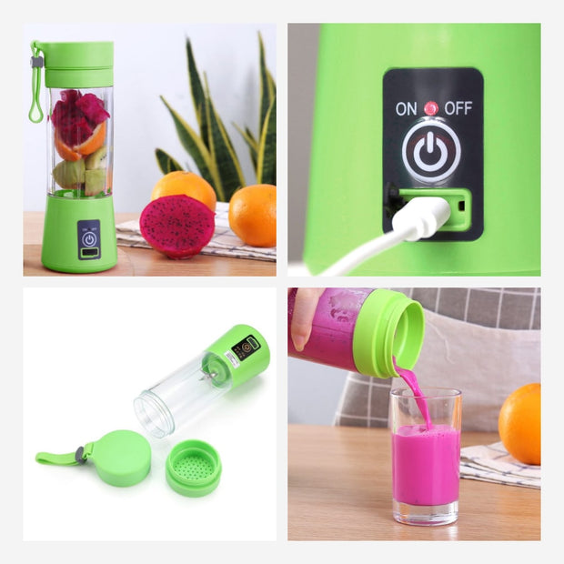 13-Ounce USB-Rechargeable Fruit Blender